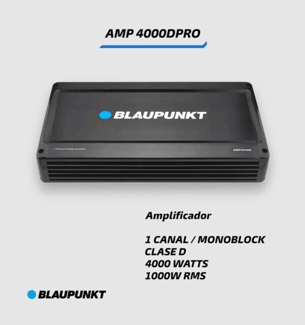 AMPLIFICADOR BLAUPUNKT AMP 4000DPRO