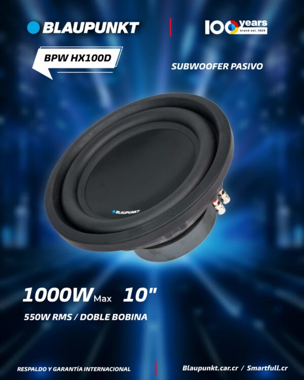 SUBWOOFER BLAUPUNKT BPW HX100D