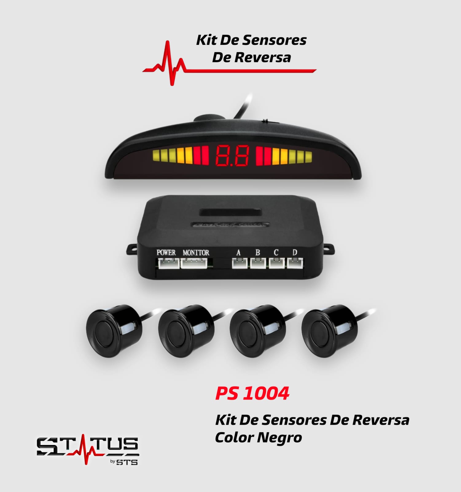 KIT DE SENSORES DE REVERSA STATUS PS 1004