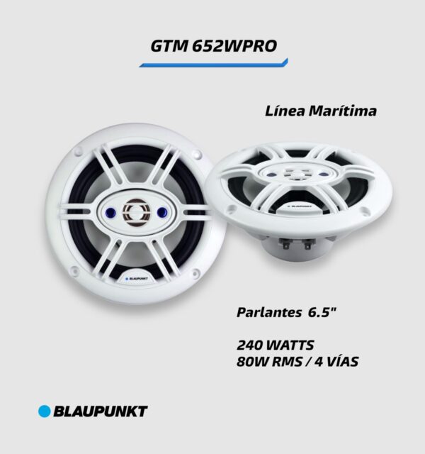 PARLANTES BLAUPUNKT GTM 652WPRO