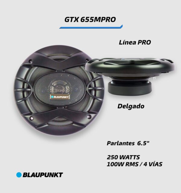 PARLANTE BLAUPUNKT GTX 655MPRO