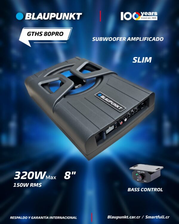 SUBWOOFER BLAUPUNKT GTHS 80PRO