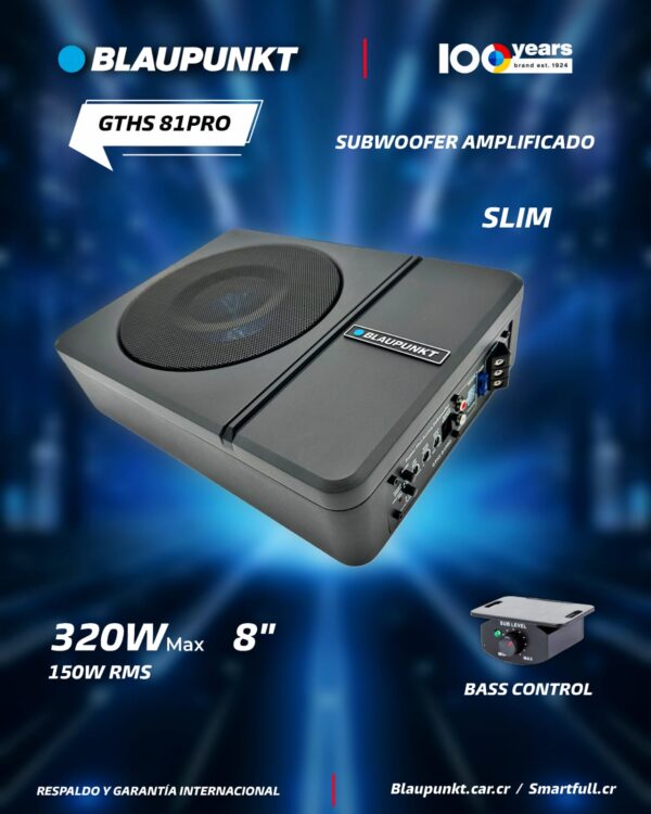 SUBWOOFER BLAUPUNKT GTHS 81PRO