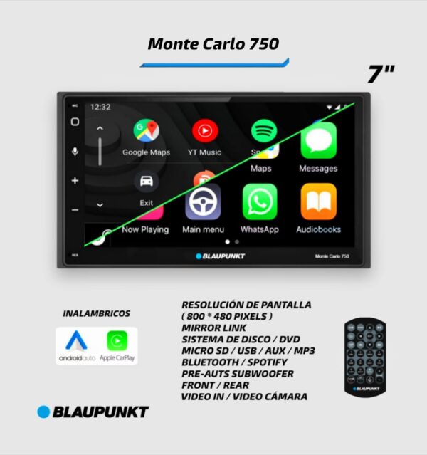 PANTALLA BLAUPUNKT MONTE CARLO 750