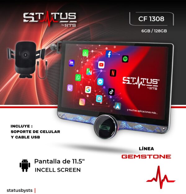 Pantalla STATUS CF 1308