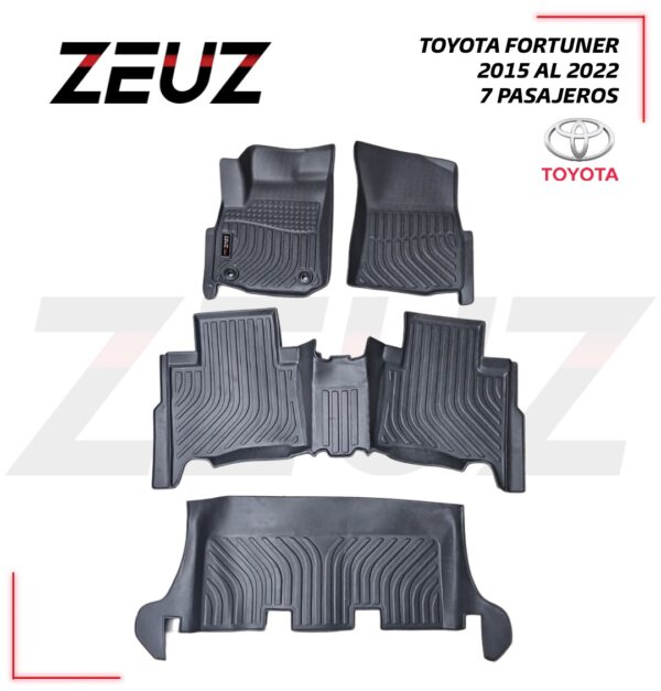 Alfombra Tipo Bandeja Toyota Fortuner 2015 al 2022