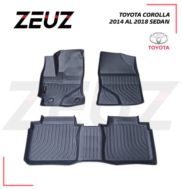 Alfombra Tipo Bandeja Toyota Corolla 2014 al 2018.