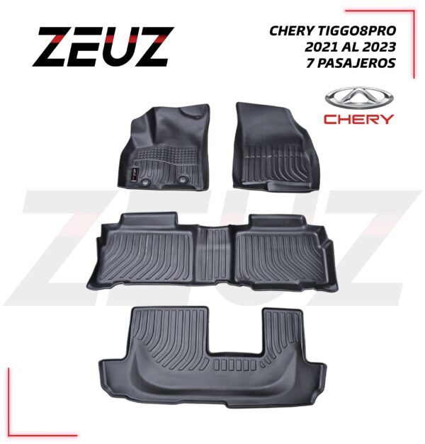 Alfombra tipo bandeja Chery Tiggo 8 Pro 2021 a 2023 7 pasajeros
