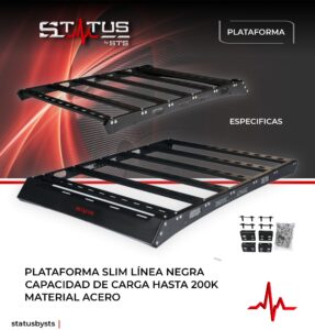 Plataforma Status Slim linea Negra