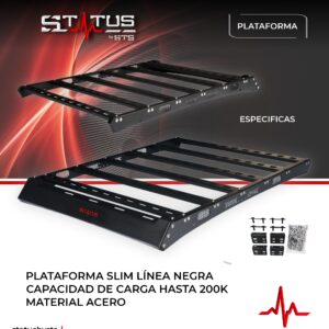 Plataforma Status Slim linea Negra