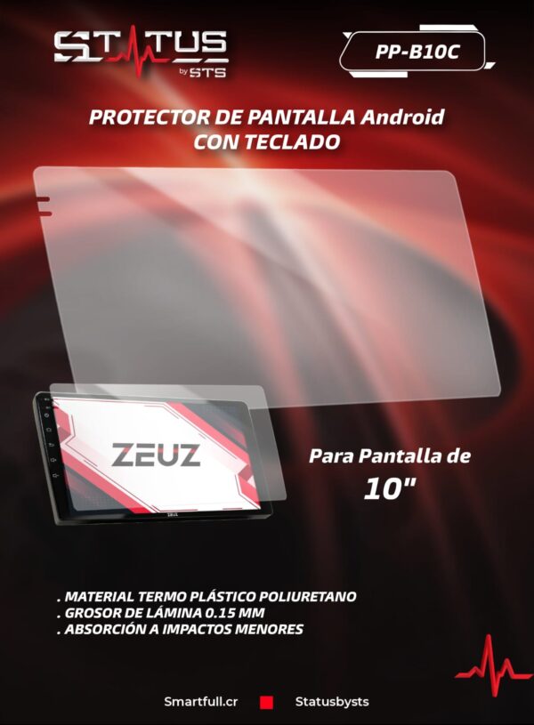 PPF para Pantalla Android de 10" con Teclado