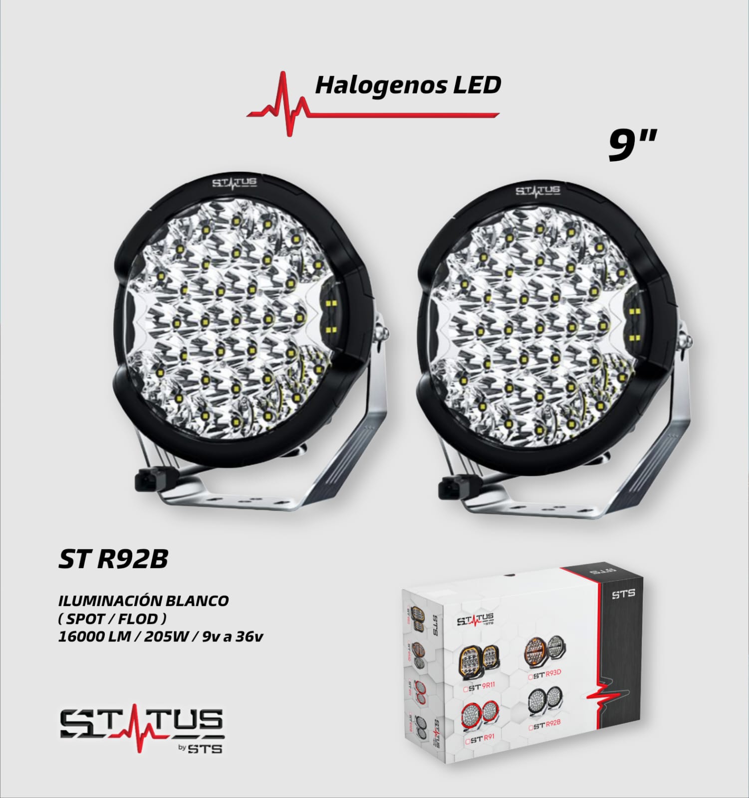 Halógenos LED Status ST R92B