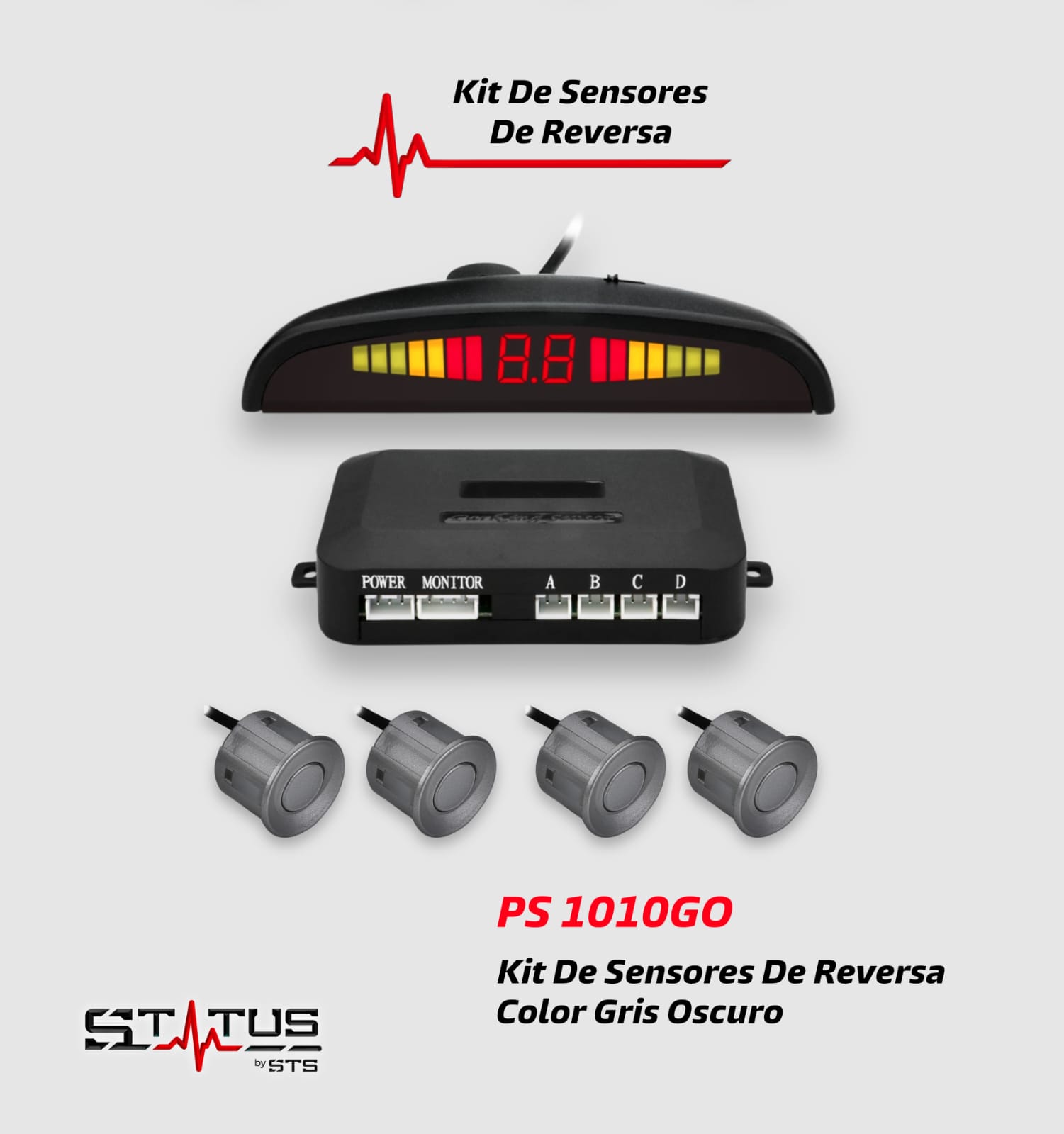KIT DE SENSORES DE REVERSA STATUS PS 1010GO