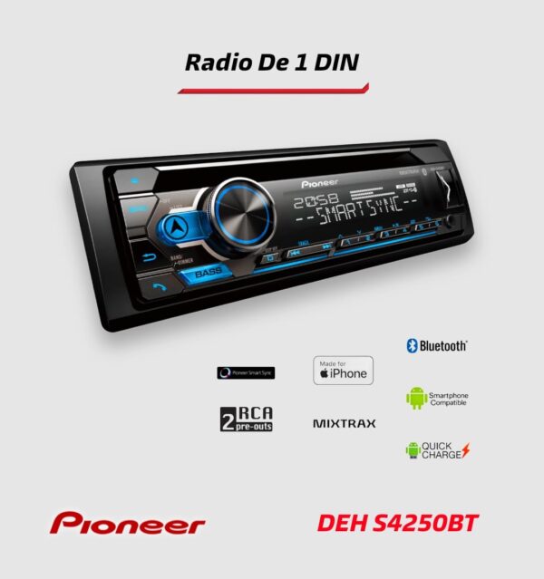 RADIO PIONEER DEH-S4250BT