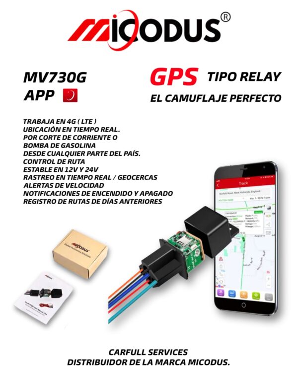 MICODUS GPS TIPO RELAY