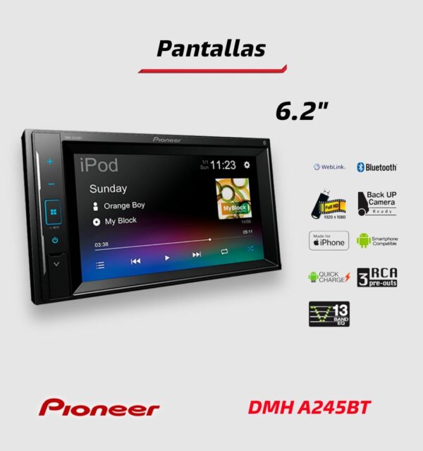 PANTALLA PIONEER DMH A245BT