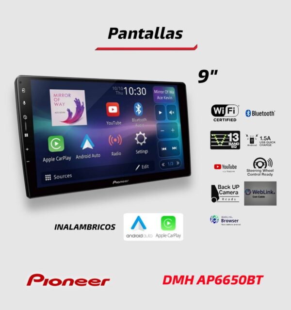PANTALLA PIONEER DMH-AP6650BT