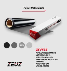 PAPEL POLARIZADO NANOCERAMICO ZEUZ ZSFF35
