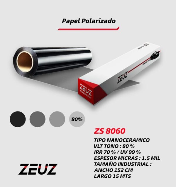 PAPEL POLARIZADO ZEUZ ZS8060