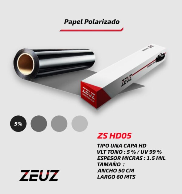 PAPEL POLARIZADO ZEUZ ZSHD05