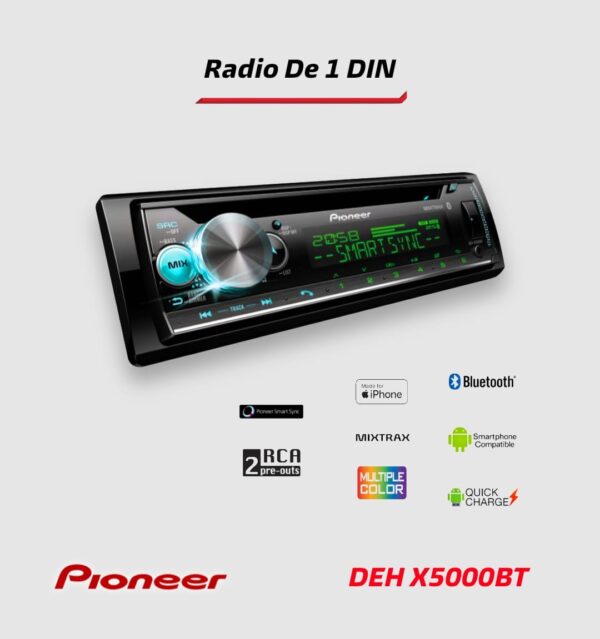 RADIO PIONEER DEH-X5000BT