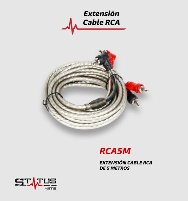 EXTENSION CABLE RCA STATUS 5M
