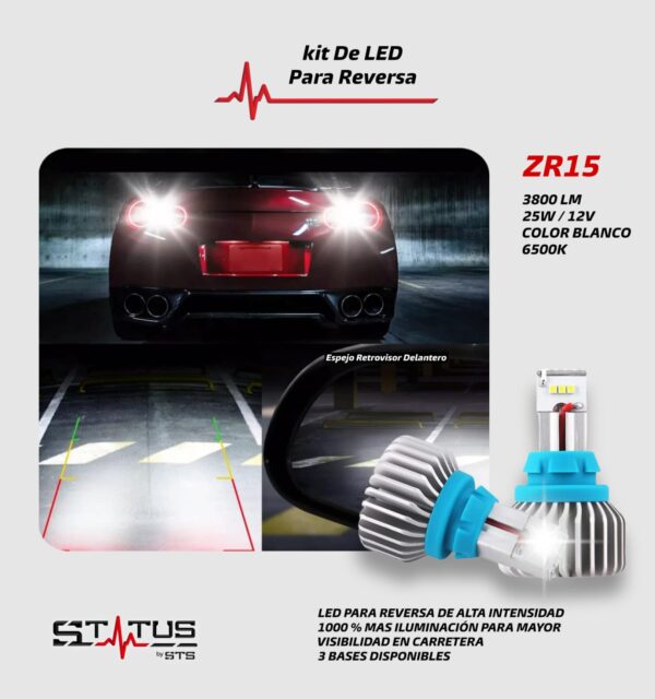 KIT DE LED PARA REVERSA STATUS ZR15