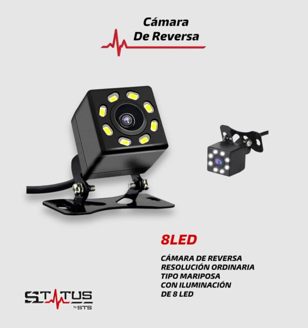 CAMARA DE REVERSA STATUS 8LED